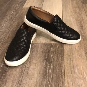 Black slip on shoes